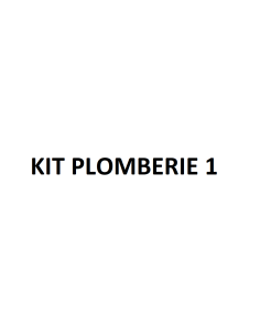 Kit plomberie pour système complet