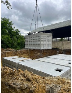 Cuve béton rectangulaire 30000L 2