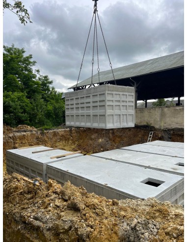 Cuve béton rectangulaire 30000L