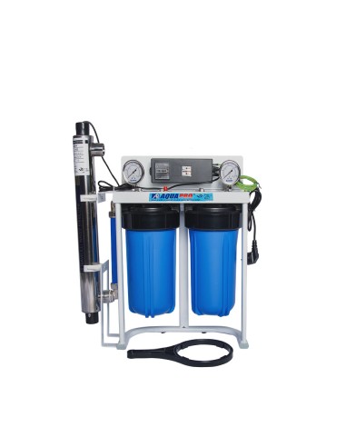 porte filtre Blue Duo double 10" avec lampe UV et manomètres