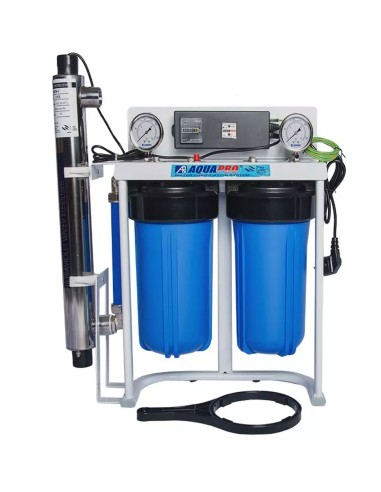 Porte filtre BLUE DUO double 10"  avec lampe UV...