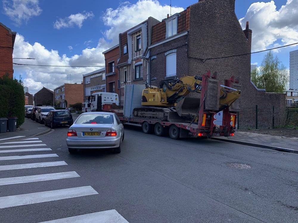 Installation d’une cuve béton enterrée de 10000L pour récupérer l’eau de pluie à Mons-En-Barœul (Nord).