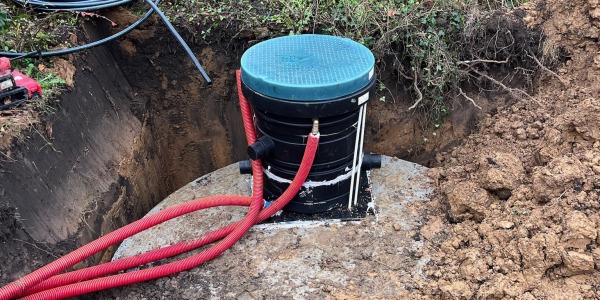 Installation d'une cuve de 10m3 à Verlinghem (59)
